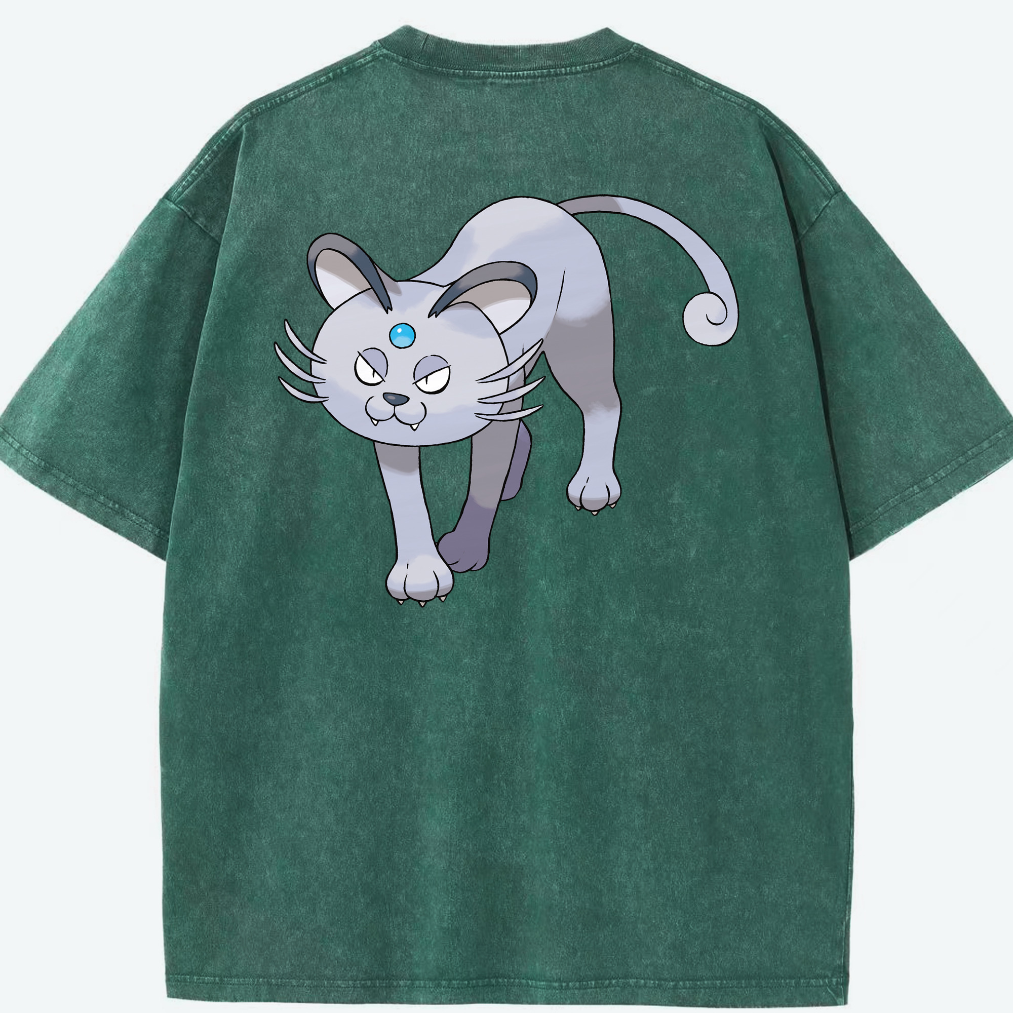 （画像用） ポケットモンスター Pokémon 綿100% ヴィンテージ風 半袖Tシャツ（背面プリント）